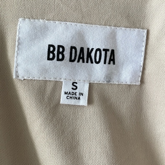 NEW BB DAKOTA STEVE MADDEN BEIGE/SILVER SEQUIN LONG JACKET - Picture 7 of 7